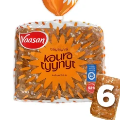VAASAN KAURATYYNYT TÄYSJYVÄ 6KPL 380 G