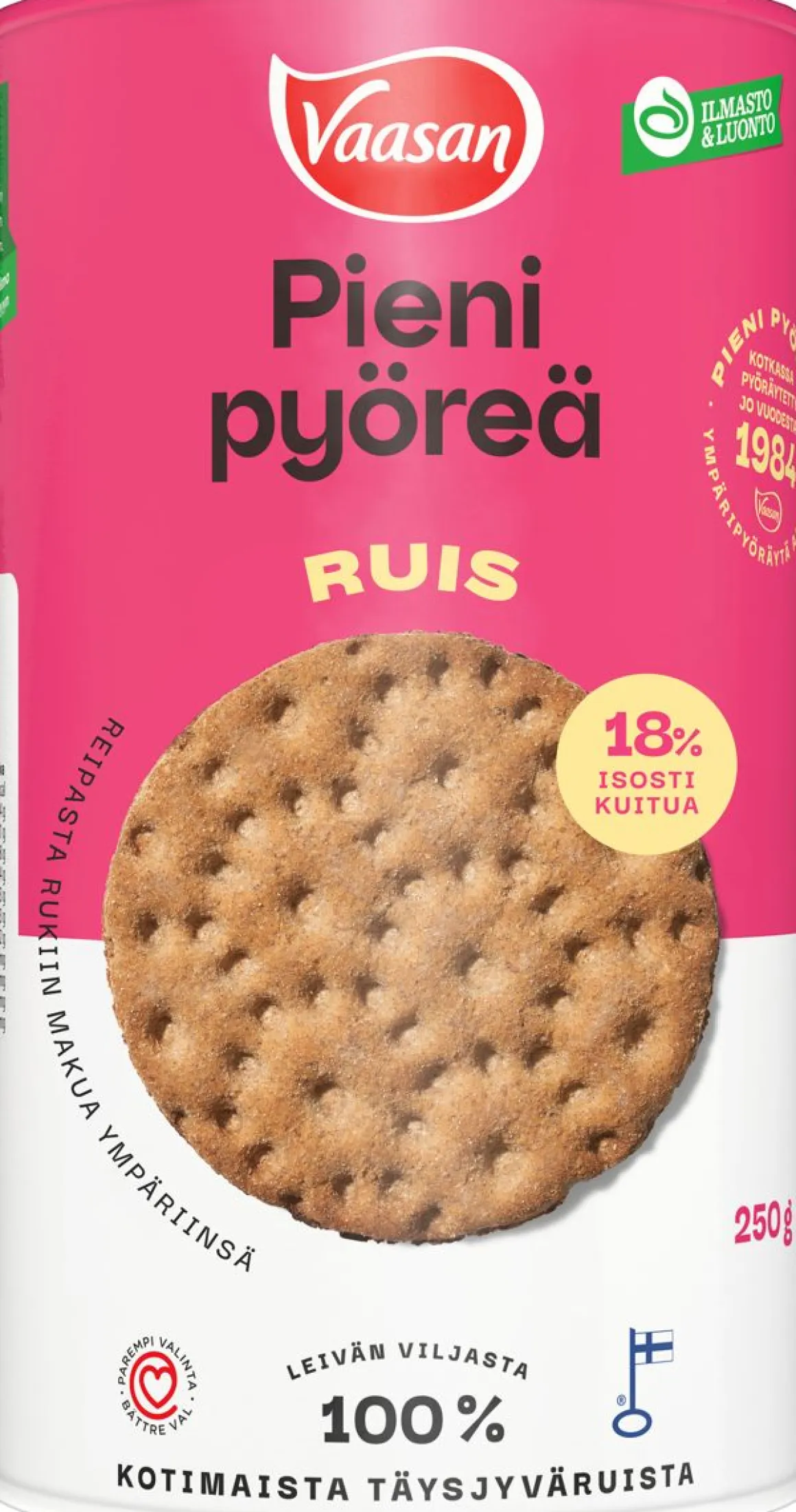 VAASAN PIENI PYÖREÄ RUIS 250 G