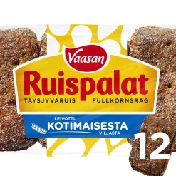 VAASAN RUISPALAT 12 KPL 660 G