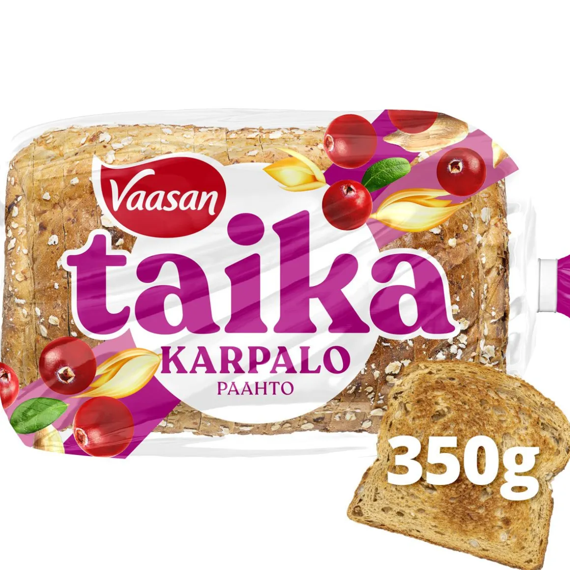 VAASAN TAIKA KARPALO PAAHTOLEIPÄ 350 G