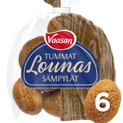 VAASAN TUMMAT LOUNASSÄMPYLÄT 6KPL 300 G
