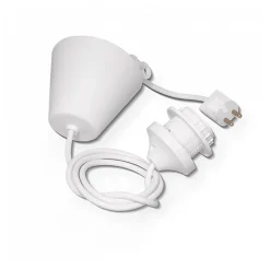 VALAISINKALUSTE E27 PVC VALKOINEN