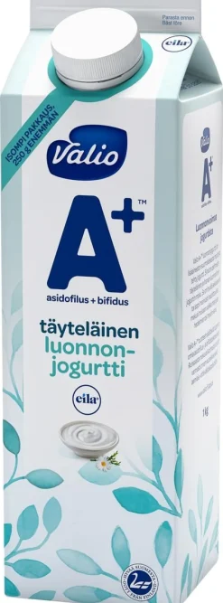 VALIO A+ LUONNONJOGURTTI TÄYTELÄINEN LAKTON 1KG