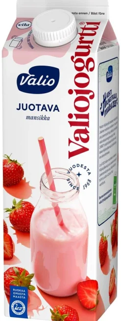 VALIO JOGURTTI JUOTAVA MANSIKKA LAKTON 950 ML