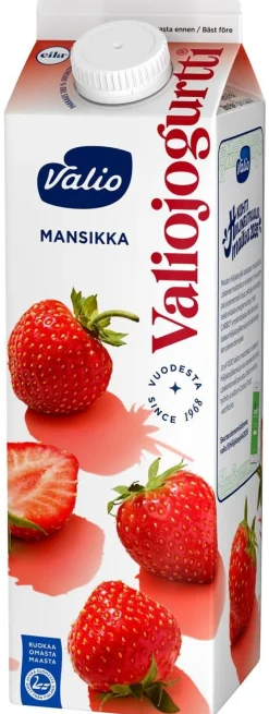 VALIO JOGURTTI MANSIKKA LAKTON 1KG