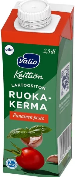 VALIO KEITTIÖN RUOKAKERMA PUNAINEN PESTO UHT LAKTON 250 ML