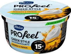 VALIO PROFEEL GREEK STYLE PROTEIINIJOGURTTI PERSIKKA-PAPAIJA