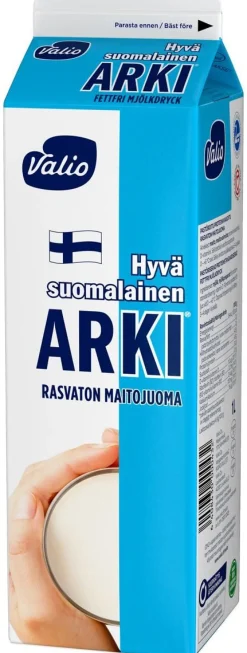 VALIO ARKI RASVATON MAITOJUOMA 1L