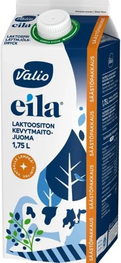 VALIO EILA KEVYTMAITOJUOMA LAKTON 1,75L 1,75 L