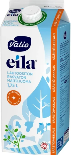 VALIO EILA RASVATON MAITOJUOMA LAKTON 1,75L 1,75 L