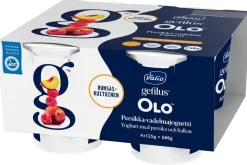 VALIO GEFILUS OLO JOGURTTI 4*125G PERSIKKA-VADELMA LAKTON 500 G