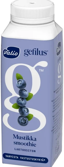 VALIO GEFILUS SMOOTHIE JOGURTTIJUOMA MUSTIKKA LAKTON 250 M