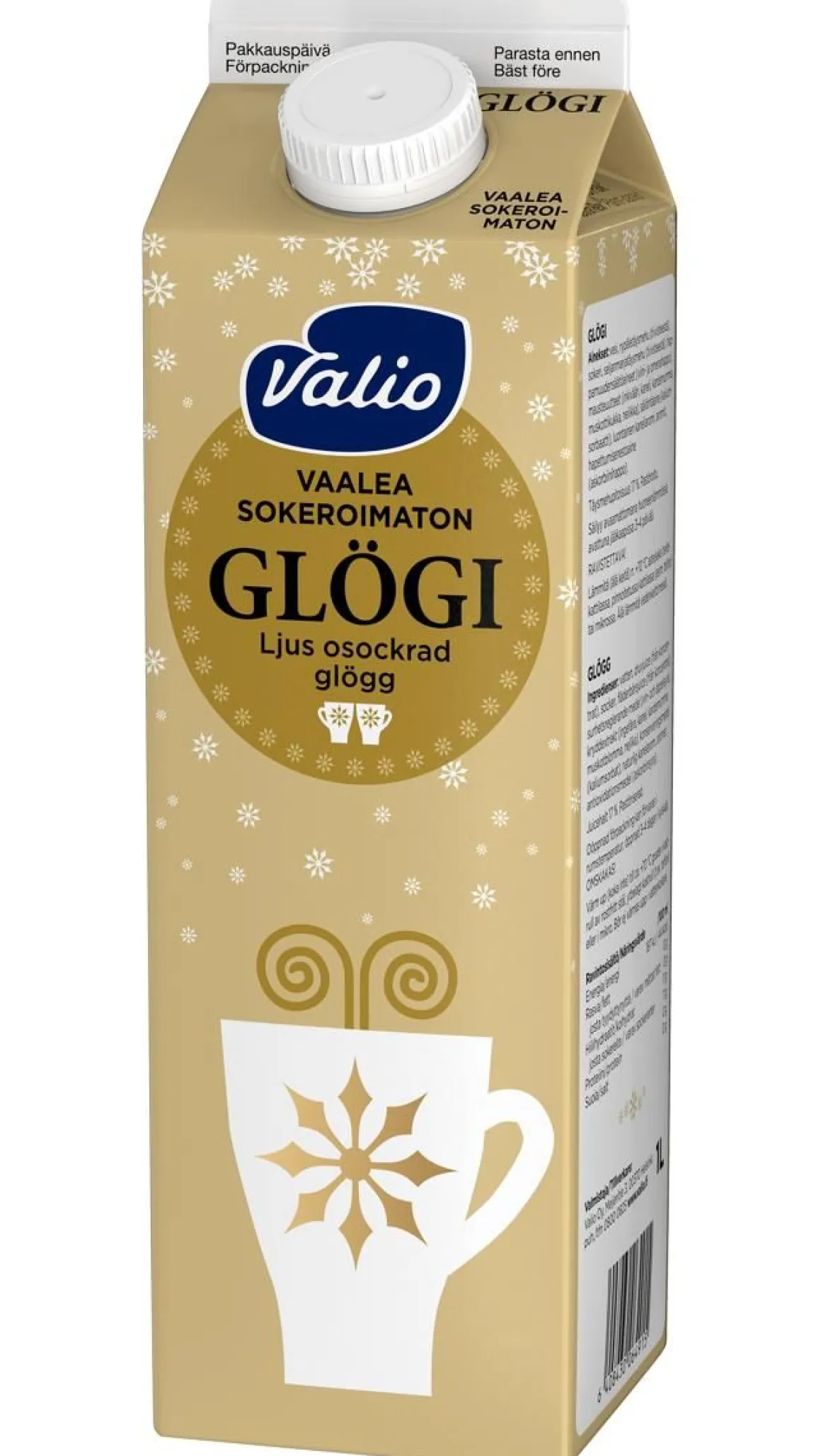 VALIO GLÖGI VAALEA SOKEROIMATON 1L