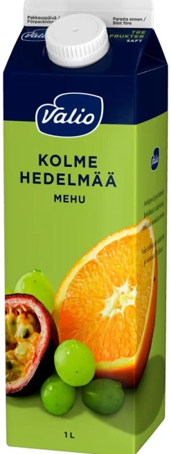 VALIO 3 HEDELMÄN MEHU 1L