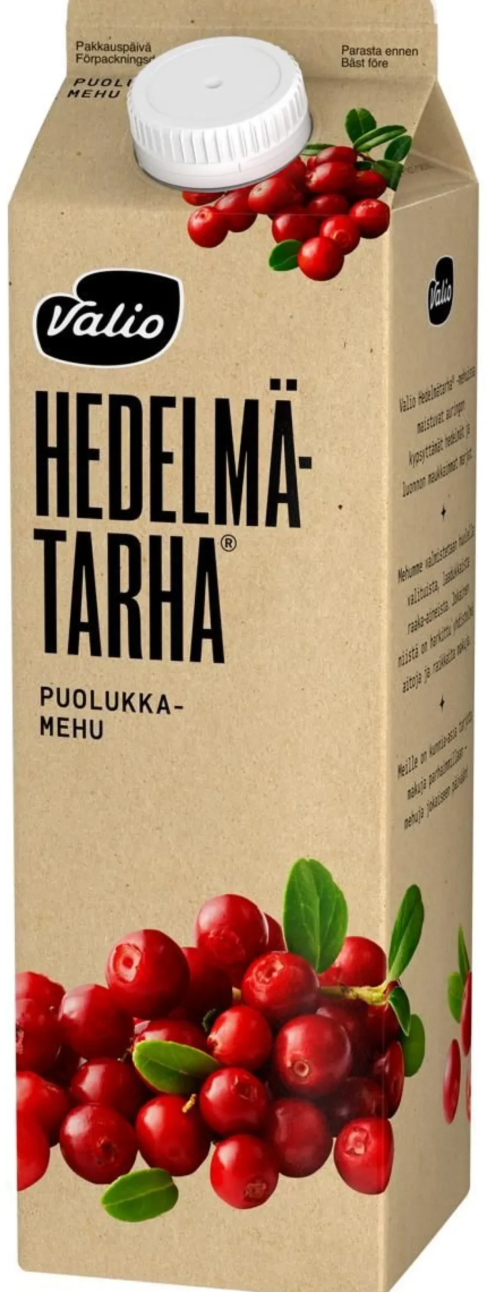 VALIO HEDELMÄTARHA PUOLUKKAMEHU 1L