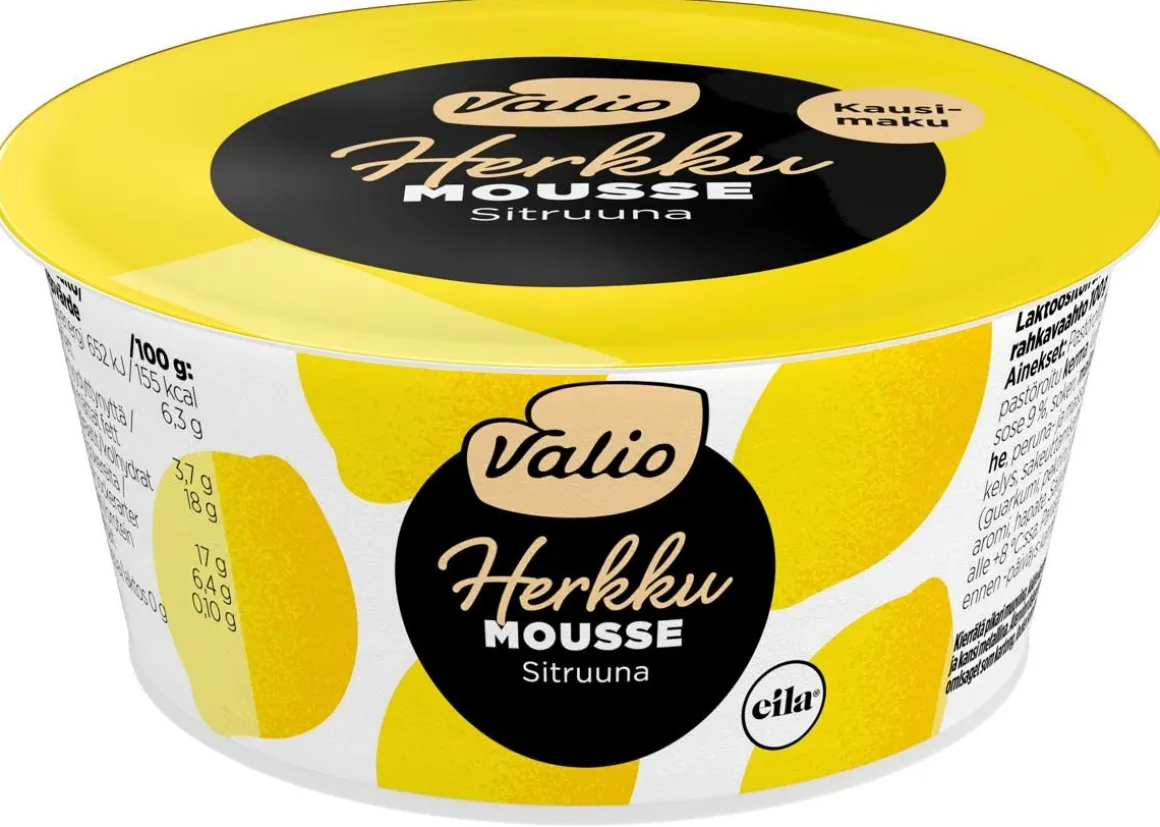 VALIO HERKKU MOUSSE SITRUUNA KAUSIMAKU LAKTON 100 G