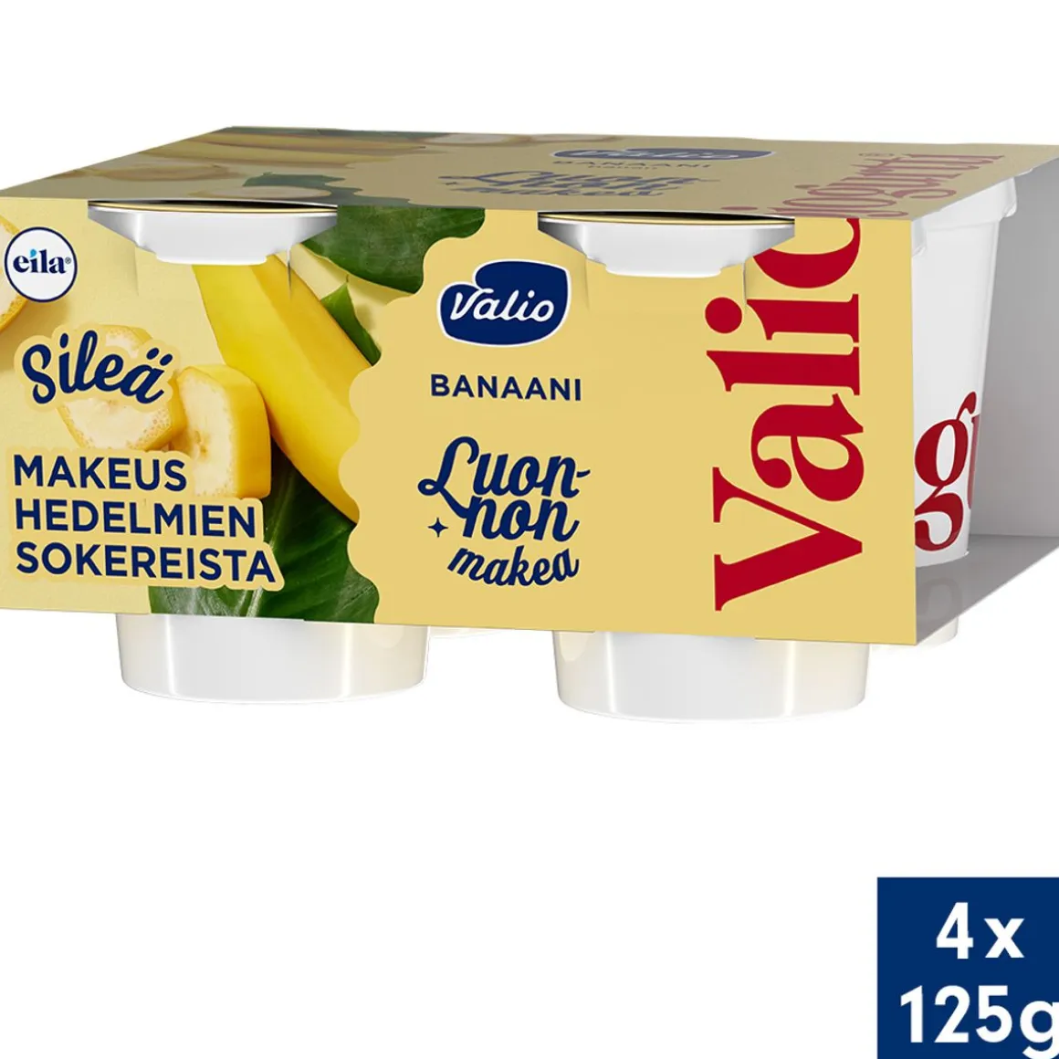 VALIOJOGURTTI 4*125G LUONNON MAKEA BANAANI LAKTON 500 G