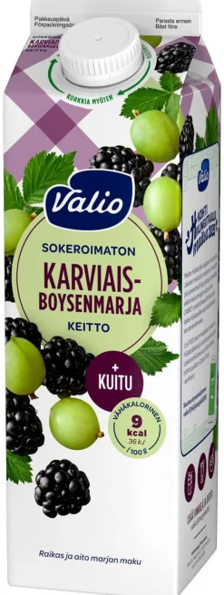 VALIO KARVIAIS-BOYSENMARJAKEITTO + KUITU SOKEROIMATON 1KG