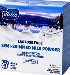 VALIO LAKTOOSITON KEVYT MAITOJAUHE INSTANT 400 G