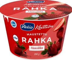 VALIO MAUSTETTU RAHKA MANSIKKA LAKTON 200 G