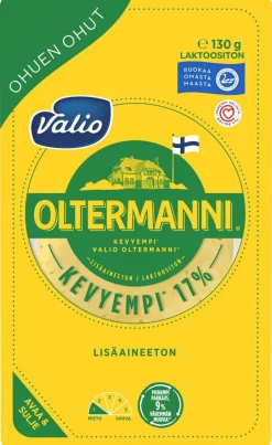 VALIO OLTERMANNI KEVYEMPI 17% OHUEN OHUT VIIPALE 130 G