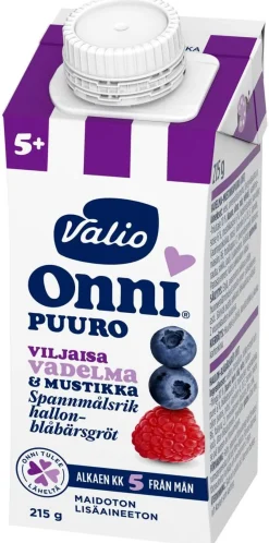 VALIO ONNI VADELMA-MUSTIKKAPUURO UHT 215 G