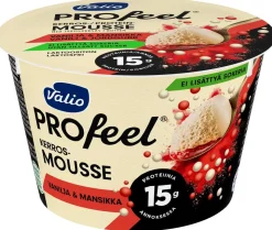 VALIO PROFEEL KERROSMOUSSE VANILJA-MANSIKKA LAKTON 150 G
