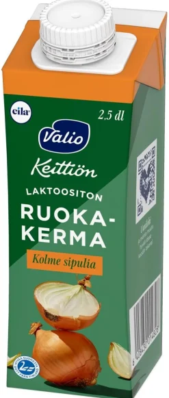 VALIO RUOKAKERMA KOLME SIPULIA UHT LAKTON 250 ML