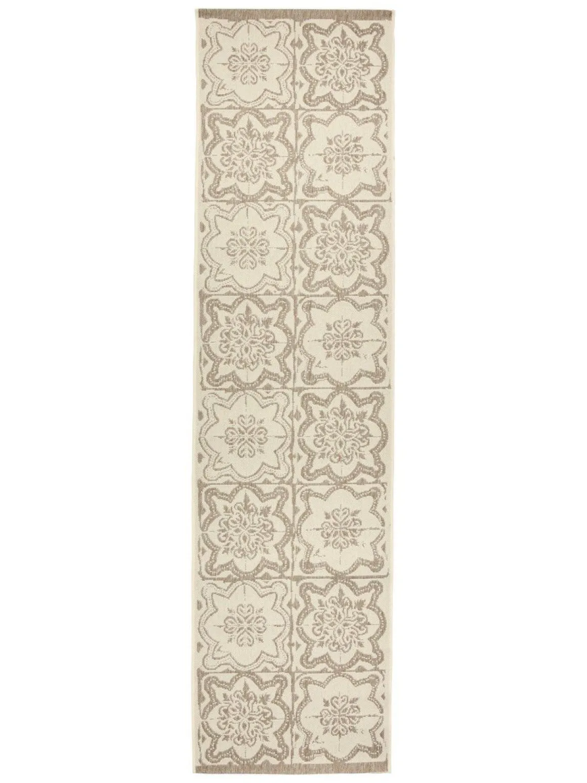 VALLILA MATTO KUJAKATTI FLAT 80X250CM BEIGE-VALKOINEN