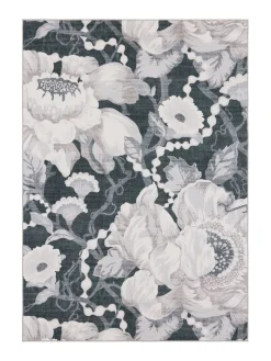VALLILA MATTO ROMANSSI COZY 160X230CM MUSTA-VALKOINEN