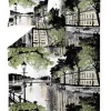 VALLILA PUSSILAKANASETTI AURAJOKI 150X210CM VIHREÄ-KELT.
