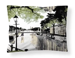 VALLILA TYYNYLIINA AURAJOKI 50X60CM VIHREÄ-KELTAINEN