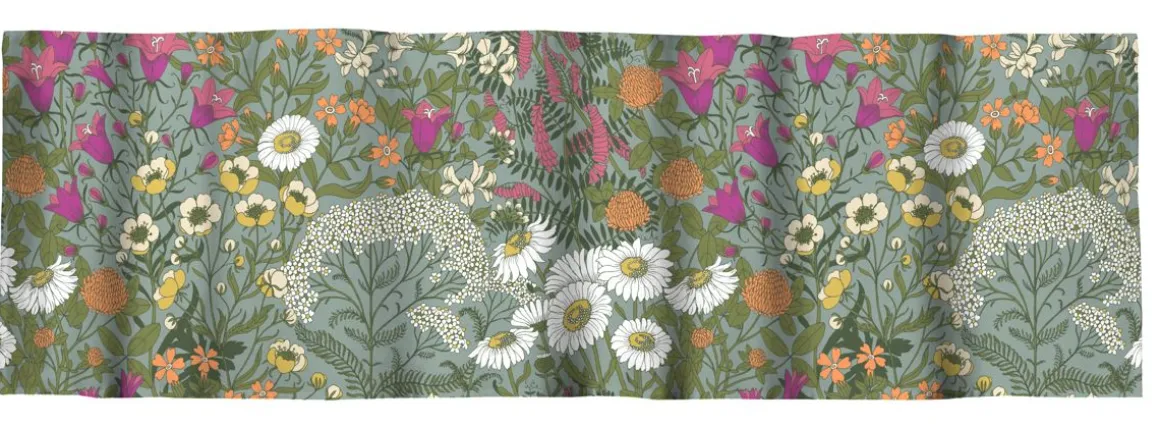 VALLILA VERHOKAPPA AHOMAA 50x250CM VIHREÄ-PINKKI
