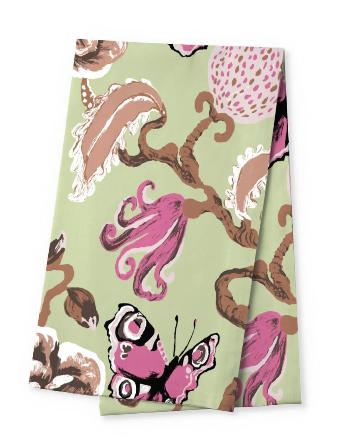 VALLILA KAITALIINA FANTASIA 40X150CM VIHREÄ-PINKKI