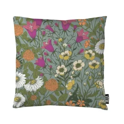 VALLILA KORISTETYYNYNPÄÄLLINEN AHOMAA 43X43CM VIHREÄ-PINKKI