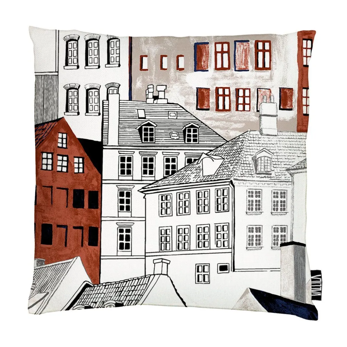 VALLILA KORISTETYYNYNPÄÄLLINEN KOBENHAVN 43X43CM MULTI