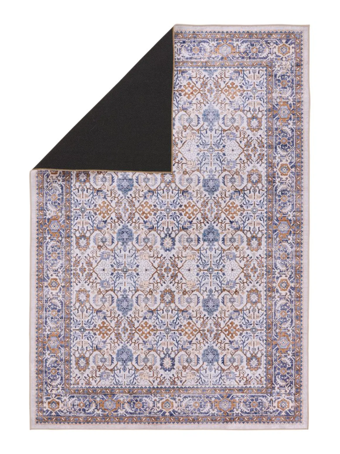 VALLILA MATTO JALOKIVI 140X200CM BEIGE-SININEN