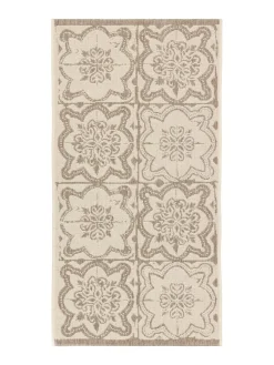 VALLILA MATTO KUJAKATTI FLAT 80X150CM BEIGE-VALKOINEN