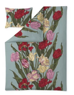VALLILA SATIINIPUSSILAKANASETTI KUKOISTUS 150X210CM MULTI