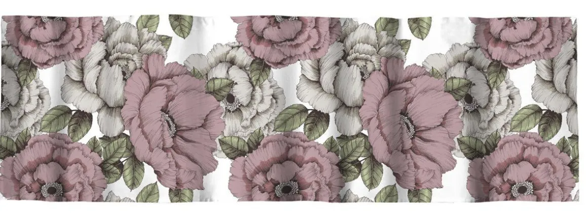 VALLILA VERHOKAPPA ALMA 60X250CM PINKKI-VIHREÄ