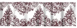 VALLILA VERHOKAPPA MANDARIINI 60X250CM PUNA-VALKOINEN