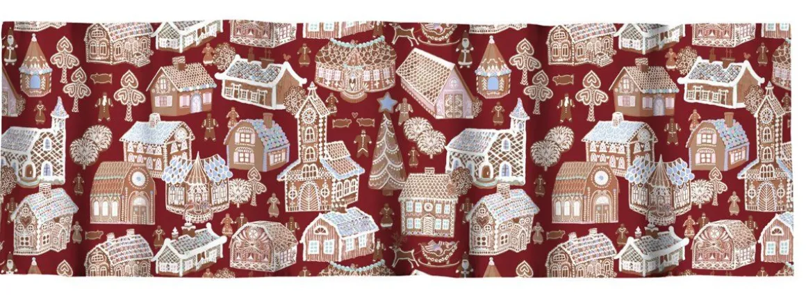 VALLILA VERHOKAPPA PIPARIKYLÄ 60X250CM PUNAINEN