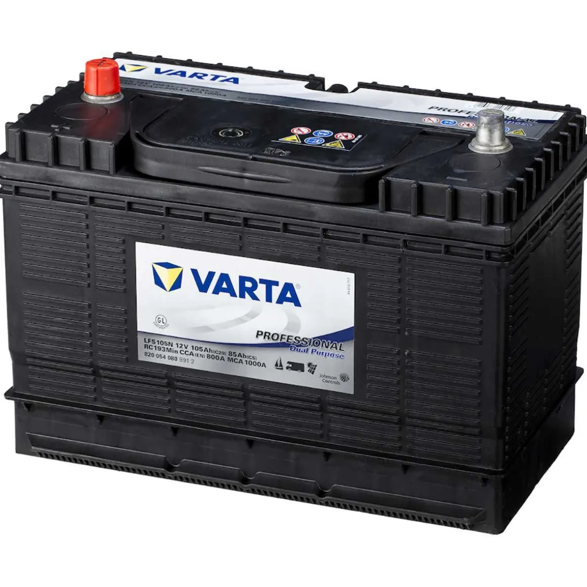 VARTA PROFESSIONAL VAPAA-AJAN AKKU 105AH 330X172X238MM -/+ 800A
