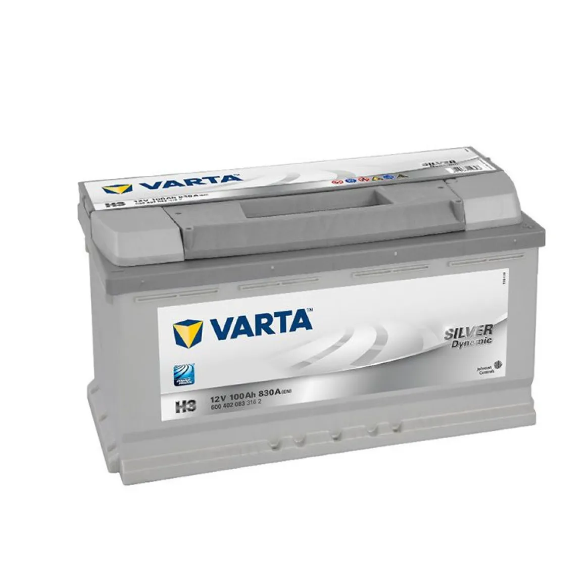 VARTA SILVER DYNAMIC KÄYNNISTYSAKKU 100AH 353X175X190M