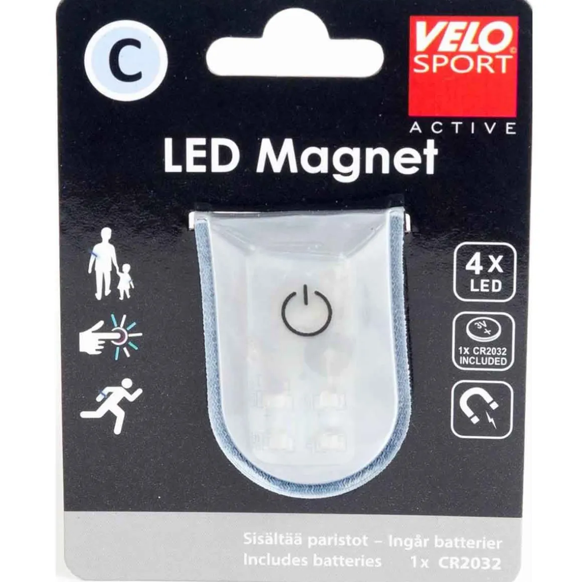 VELO LED MAGNEETTI 4LED VALKOINEN