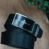 VENIZ MUSTA NAHKAVYÖ 35MM NATO-SOLJELLA 110CM