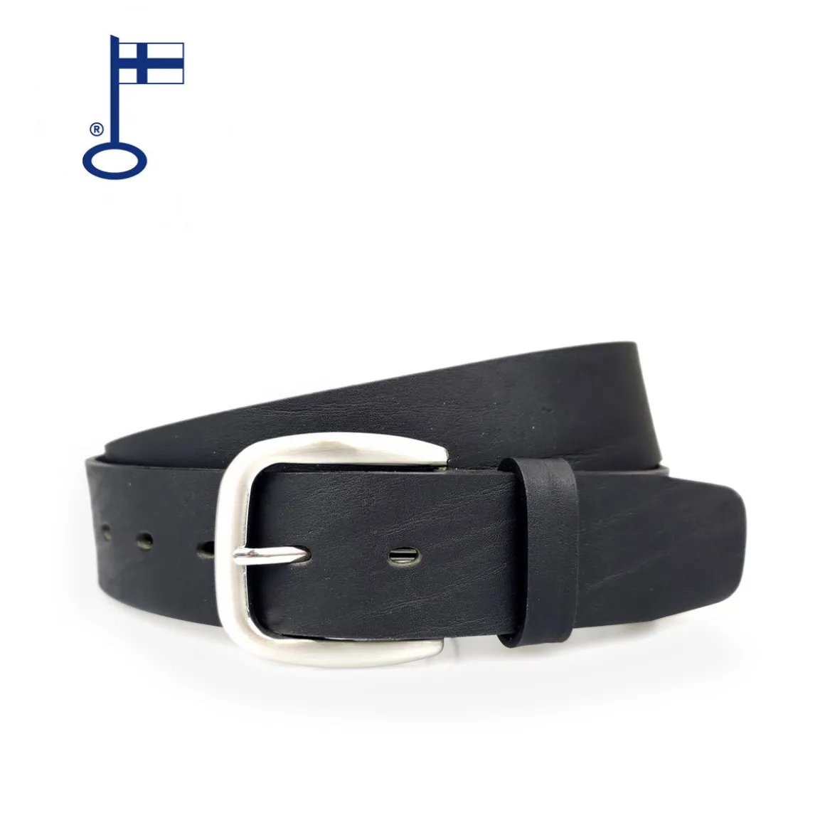 VENIZ NAHKA FARKKUVYÖ 40MM MUSTA, HOPEASOLJELLA 95CM
