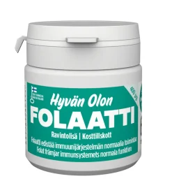 VIA NATURALE HYVÄN OLON  FOLAATTI 60 KPL