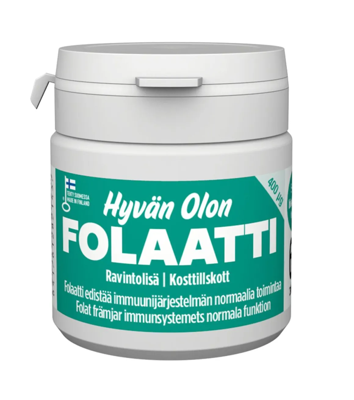 VIA NATURALE HYVÄN OLON FOLAATTI 60 KPL