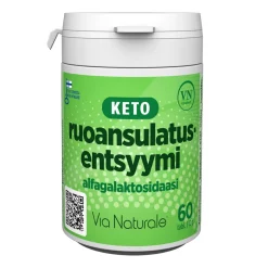 VIA NATURALE HYVÄN OLON KETO ENTSYYMI 60 KPL